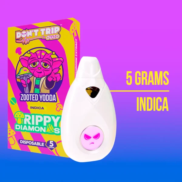 World’s first Mushroom Disposable 5 Grams per Disposable Strain: Darth Vapor (Hybrid) A potent concoction: Mushroom Extract, THC-A Diamonds, THC-P D8 & D10 THC, CBD Live Resin, and Natural Terpenes. Delivers instant & strong effects